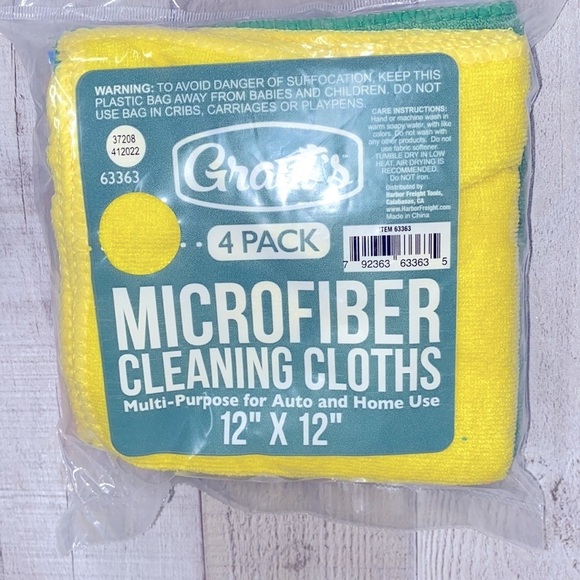 Micro fiber cleaning cloths 4 pack brand new in package - Picture 3 of 3
